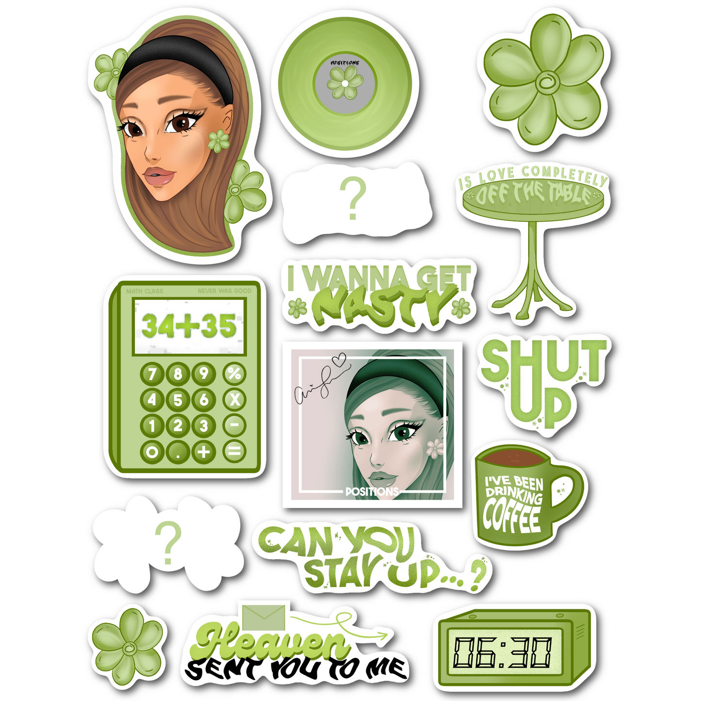 Sticker Set | Ariana Grande - Positions