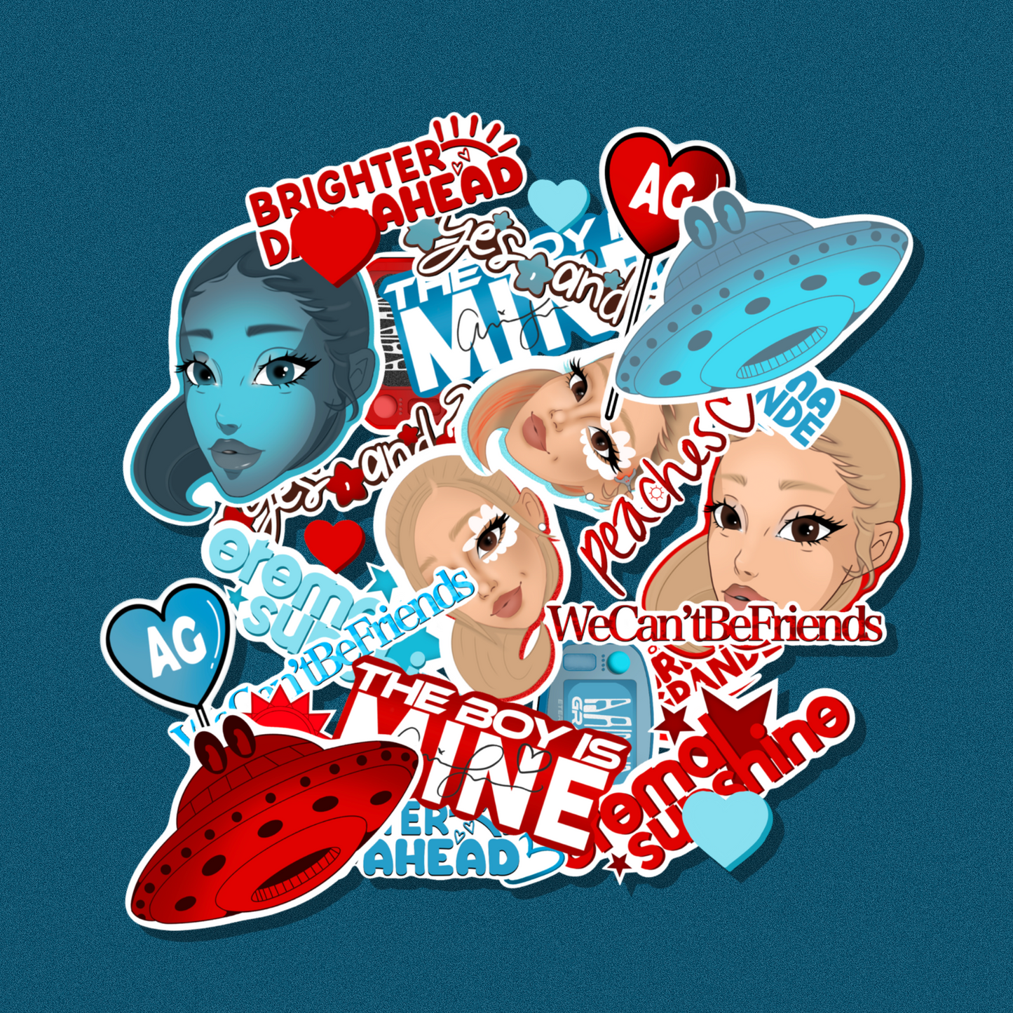 Best Friend Sticker Set | Ariana Grande - Eternal Sunshine